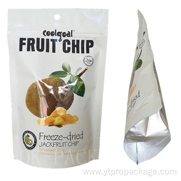 Zip lock food pouch bags stand up bag